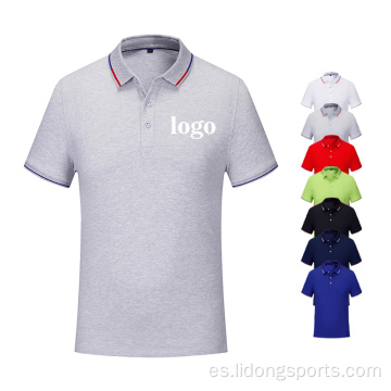 Poliestérito de algodón deportivo para hombres de golf de golf de golf